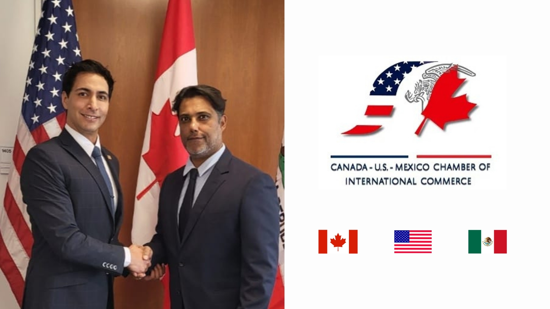 Encuentro entre el Presidente de CUSMEX, Víctor Rosales, y el Cónsul de Canadá Mr.Rana